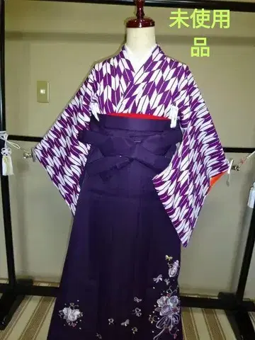 기모노 하카마 세트 야가스리 졸업식 F 미사용품