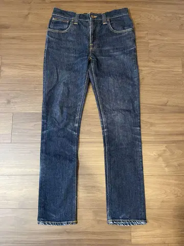 NUDIE JEANS GRIM TIM w32 DRY NAVY