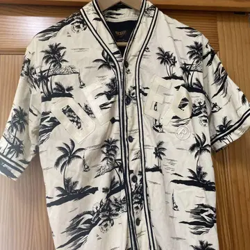 10deep 베이스볼 셔츠 하와이안 패턴 유니폼 M