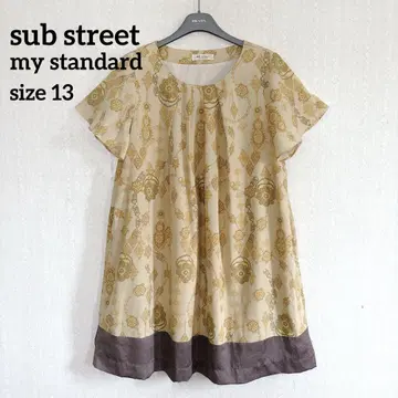 [ 새상품급 ] sub street 스카프 프린트 체인 튜닉 원피스