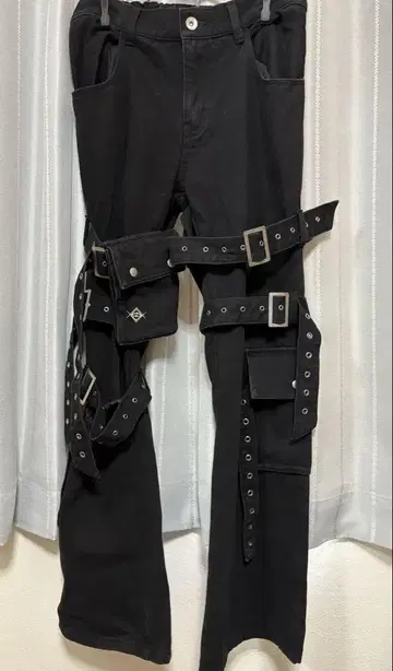 REFLEM 벨디드 플레어 팬츠 M 사이즈