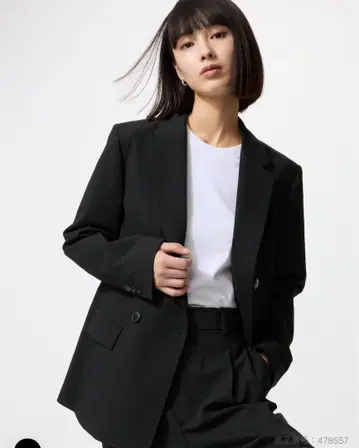 UNIQLO 더블 자켓 블랙 S