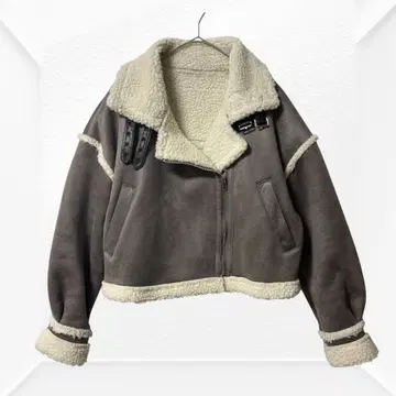 2253 GRL 그레일 페이크 무스탕 라이더 자켓 아우터