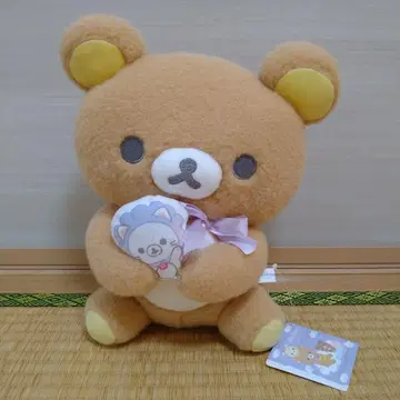 리락쿠마 하늘의 빙글빙글 솜사탕 봉제 인형 BIG