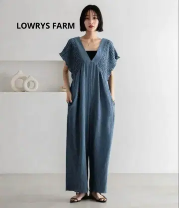 [ 하자 있음 ] LOWRYS FARM 셔링 살로펫 L 사이즈
