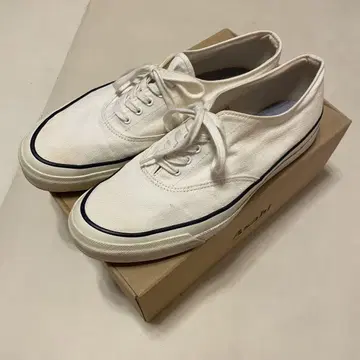 아사히 데크 슈즈 화이트 25.5cm