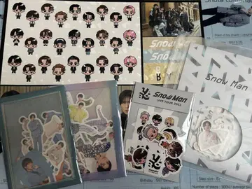 SnowMan Rays 스티커 스노치루 스티커 플레이크 씰