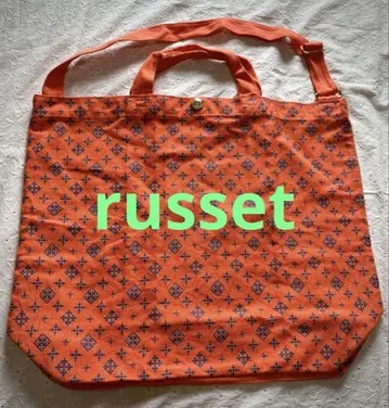 미사용급 russet 모노그램 오렌지 2way 에코백