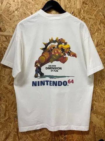 닌텐도64 슈퍼 마리오 T셔츠 L
