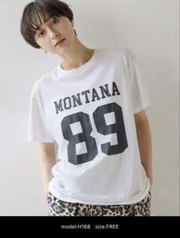 Whim Gazette 넘버링 T셔츠 화이트 미사용!