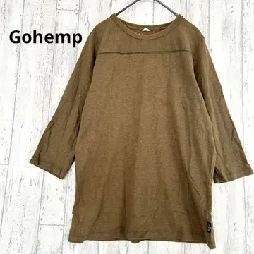 고헴프 Gohemp 티셔츠 S 7부 소매 무지 오가닉 코튼