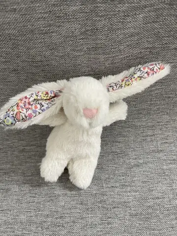 토끼형 화이트 키링 14cm