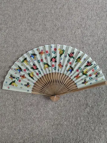 새상품 페이러 하이지 부채 미야와키바이센안 (베이지)