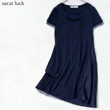 SALE [ 새상품급 ] 사카이 럭 sacai 이소재 튜닉 원피스