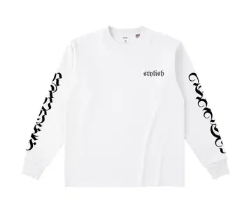 화이트 긴팔 T셔츠 stylish