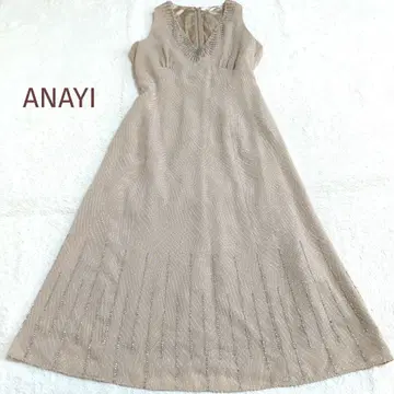 245 ANAYI 아나이 비쥬 슬리브리스 롱 원피스