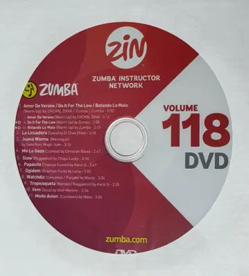 줌바 DVD ZIN118 최신 버전
