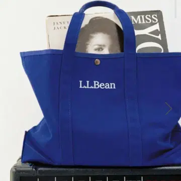 L.L.Bean for SALON 별주 글로서리 토트 블루 새상품