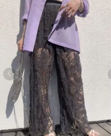 Ameri MEDI EMBROIDERY TULLE PANTS