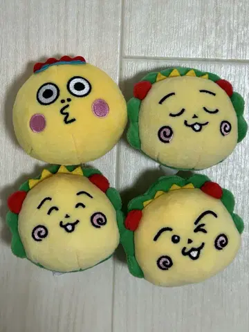 코지코지 봉제 인형 클립 4개 세트