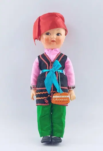 레어 중국 공예품 러버돌 인형 30cm