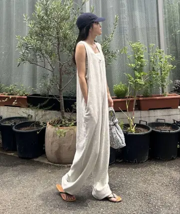willow 슬라브 쭈리 밑단 드로스트 올인원