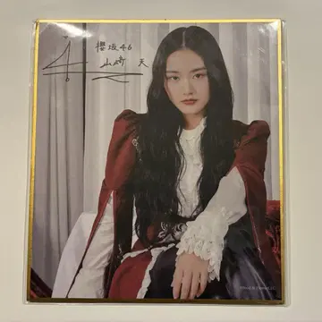 사쿠라자카46 팬클럽 사쿠콜레 회장 복권 C상 색지 야마자키 텐