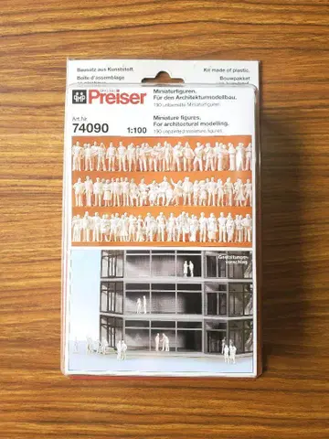 Preiser 미니어처 피규어 키트 190체입 스케일: 1:100