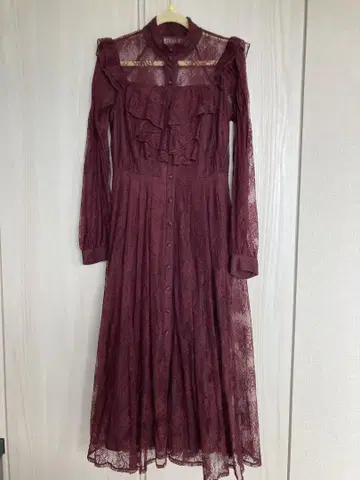 herlipto Winter Lace Belted Long Dress