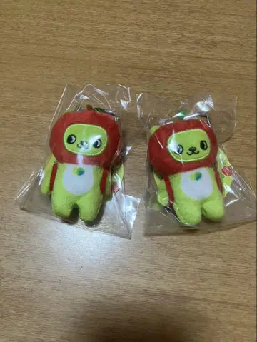 나가노현 PR 마스코트 아루쿠마 카라비너 키링 봉제 인형 2개 세트