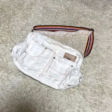 초레어 폴스미스 Paul Smith y2k 데님 숄더백 화이트