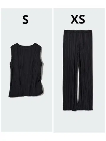 UNIQLO 플리츠 셋업