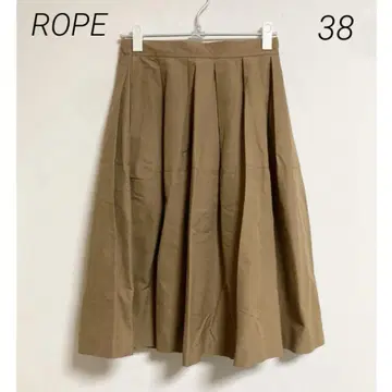 0486 ROPE 로페 베이지 플리츠 스커트 38