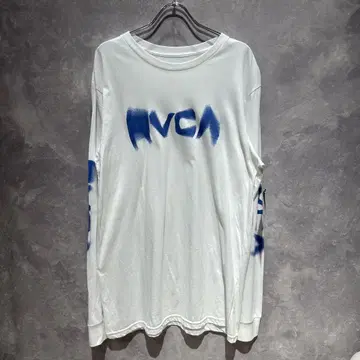 무료배송 미사용 새상품 택 포함 RVCA 루카 로고 프린트 롱T