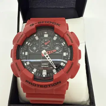 배터리 방전 G-SHOCK GA-100B 레드