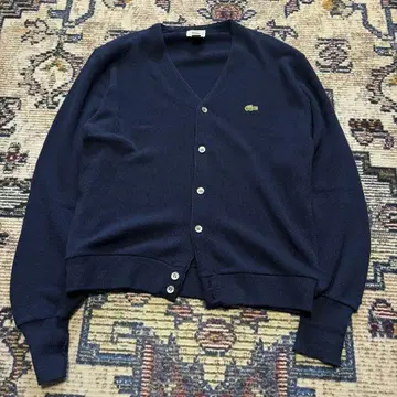 90s LACOSTE 아크릴 가디건 라코스테 made in USA