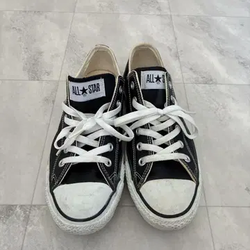 converse 가죽 올스타 하이로우 스니커즈 블랙 26.5cm