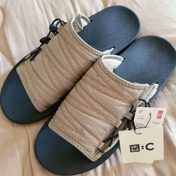 UNIQLO:C 즉시 완판 슬라이드 샌들+ 베이지 XL 미사용