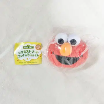 [ 새상품 ] 세서미 스트릿 페이스 마스코트 엘모 키링 가챠가챠