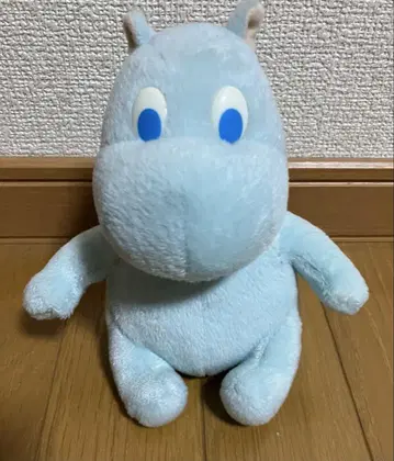 [레트로] 무민 봉제 인형 헤이세이 스카이블루 스트랩