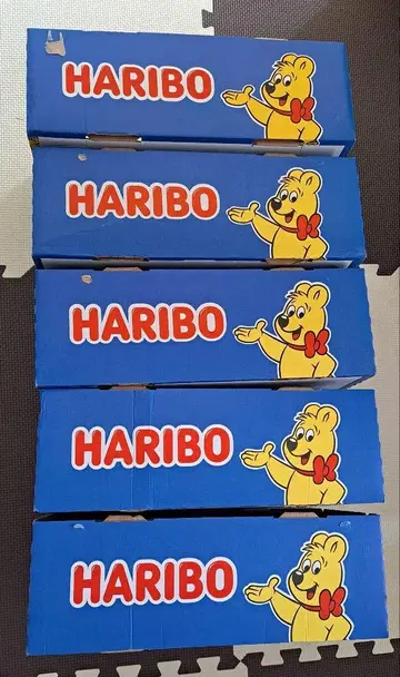HARIBO 골드베어 빈 상자 5개