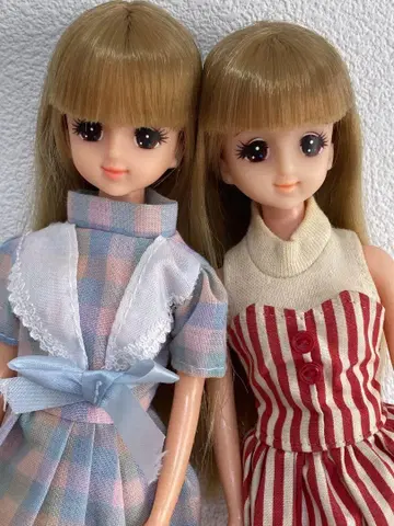 제니 인형 2체 세트 묶음 판매 타카라 당시 물품 레트로 일본제