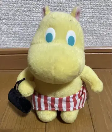 [레트로] 무민 엄마 봉제 인형 헤이세이 옐로우 컬러 스트랩