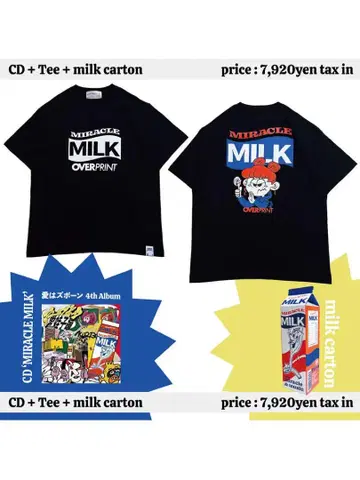 overprint MILK Tee [ MIRACLE MILK ]