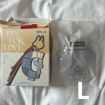 labubu PIN FOR LOVE 알파벳 펜던트 L