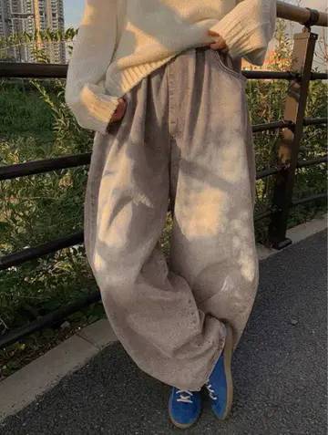 카키 팬츠 M 사이즈