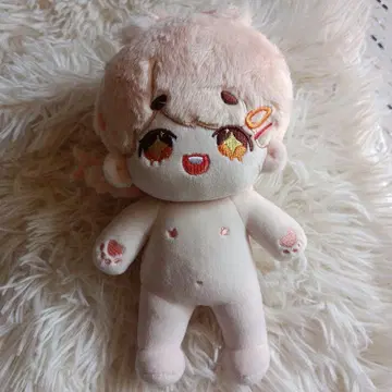 무속성 옷 갈아입기 봉제 인형 20cm 귀여운 핑크색 봉제 인형