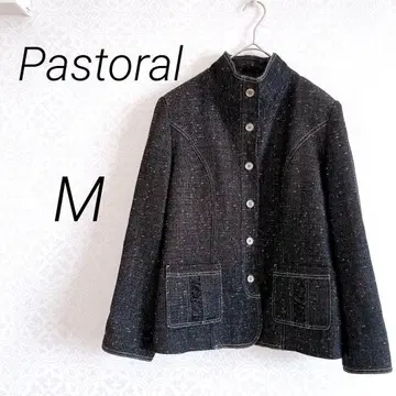 [ 742 ] Pastoral 노카라 자켓 다크 네이비 M 라메 믹스