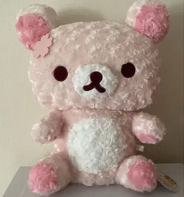 벚꽃 리락쿠마 로즈 보아 봉제 인형 XL 프리미엄