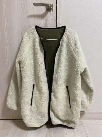 오버 사이즈 보아 자켓